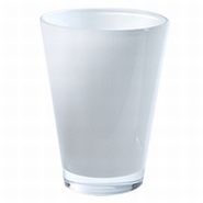 Konische vaas wit 15 cm hoog &Oslash; 11 cm