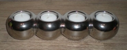 Waxinelicht bol zilver